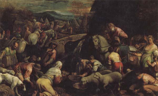 Jacopo Bassano The Israelites Drinkintg the Miraculous Water